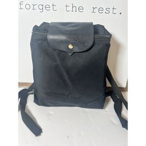 longchamp Le Pliage Medium Back Pack Black
